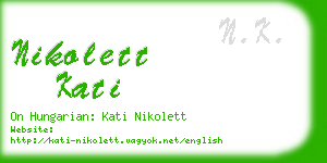 nikolett kati business card